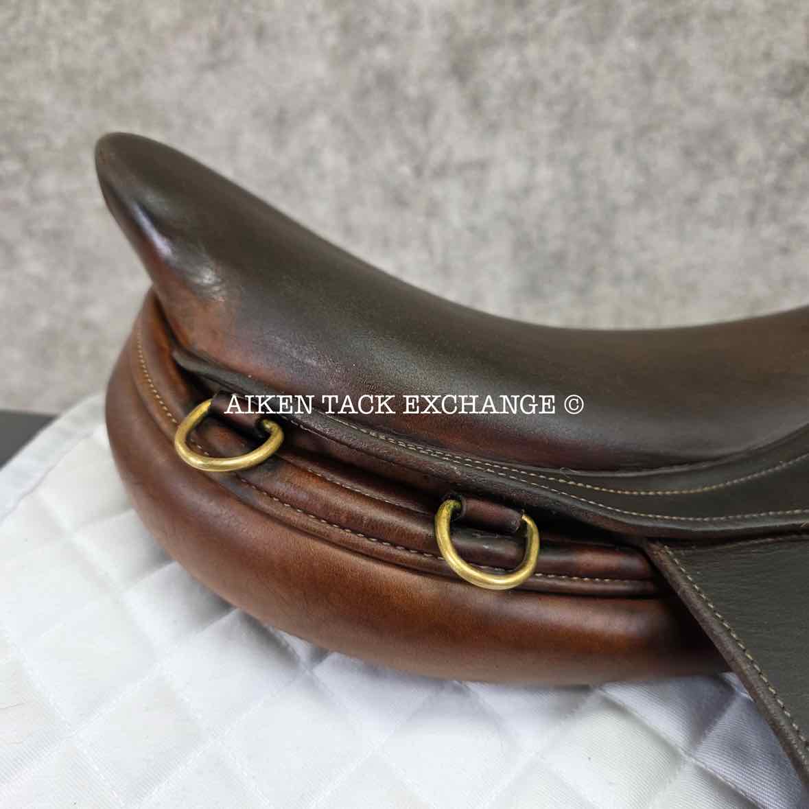 1998 PJ by Bruno Delgrange Close Contact Jump Saddle, 17.5" Seat, 4L Flap, Medium Tree, Foam Panels