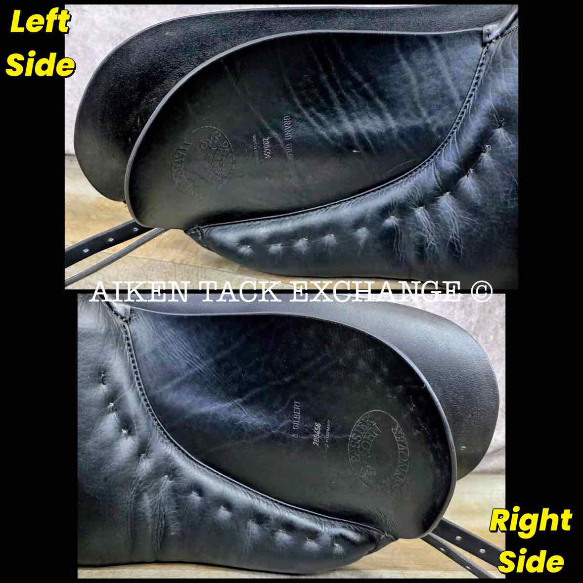 2005 Passier Grand Gilbert Dressage Saddle, 17" Seat, Medium Wide Tree, Wool Flocked Panels