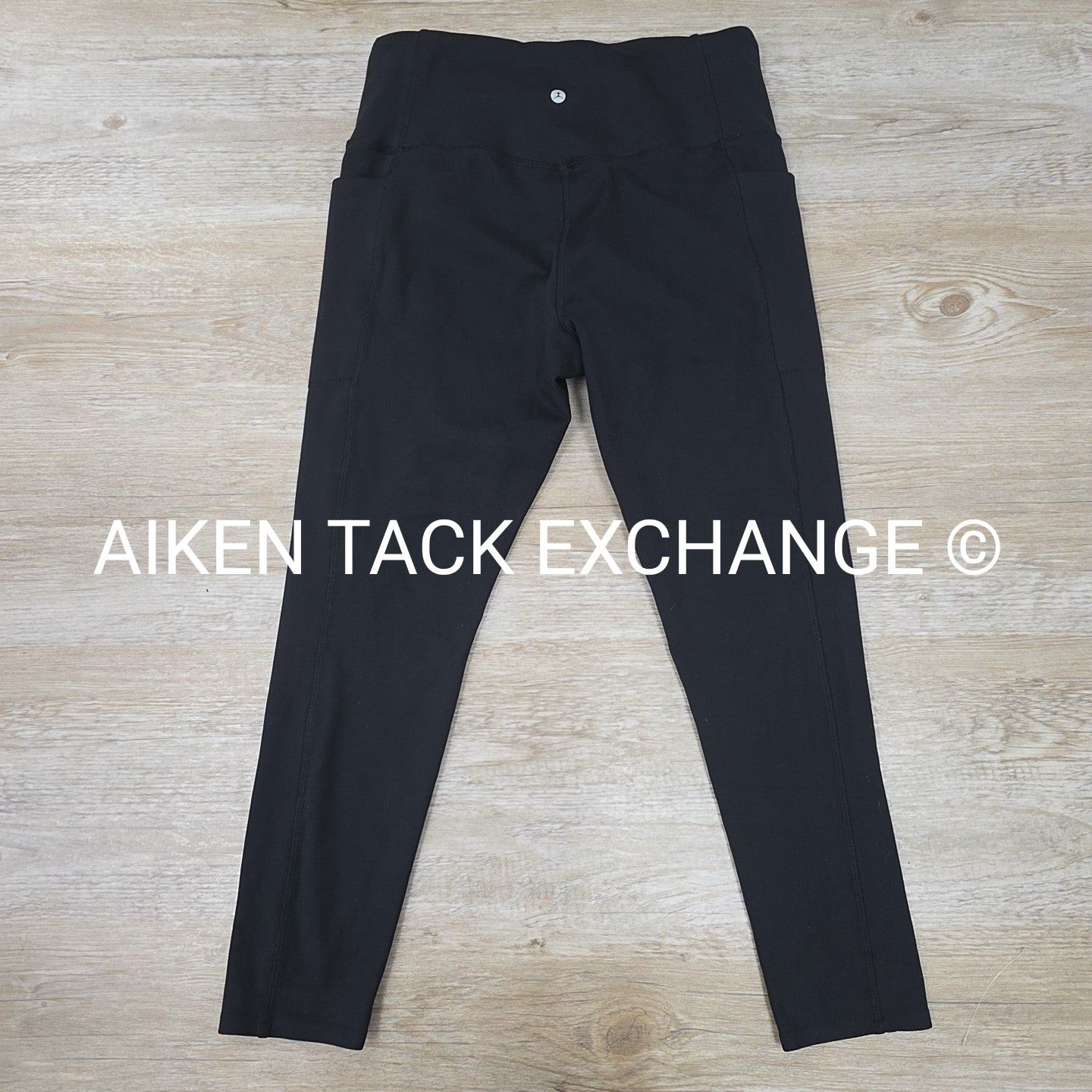 Danskin High-Rise Athletic Leggings wtih Pockets, Black, Women's Size Large