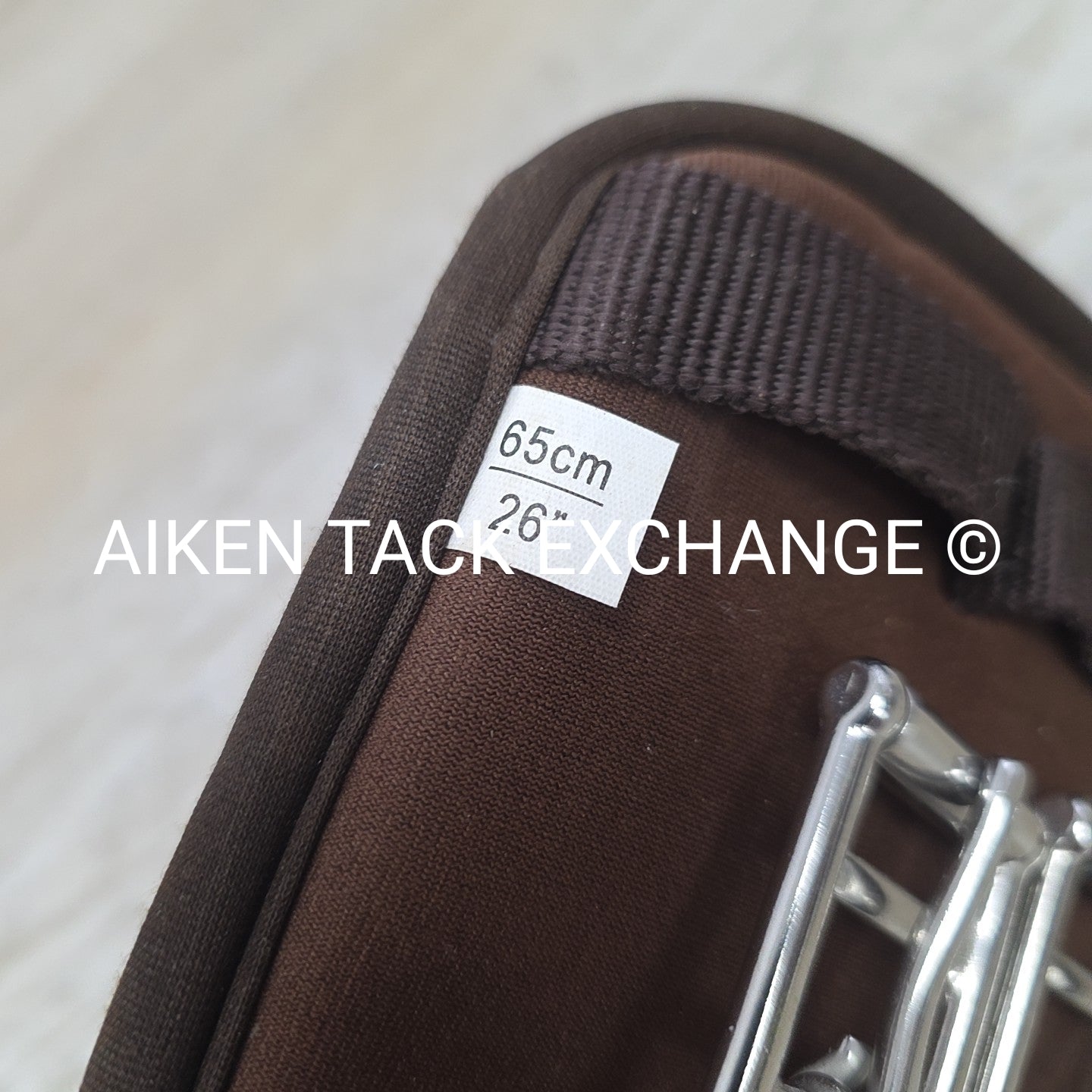 Collegiate Memory Foam Dressage Girth, Brown, 26"