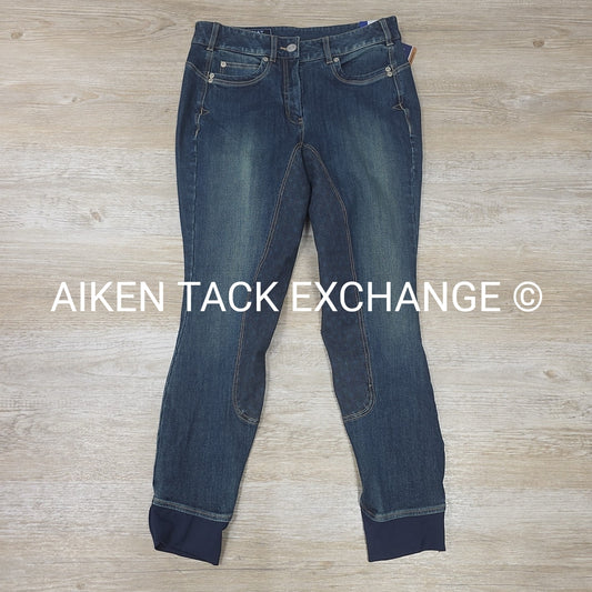 Ariat Halo Silicone Grip Full Seat Denim Breeches, Women's 28R