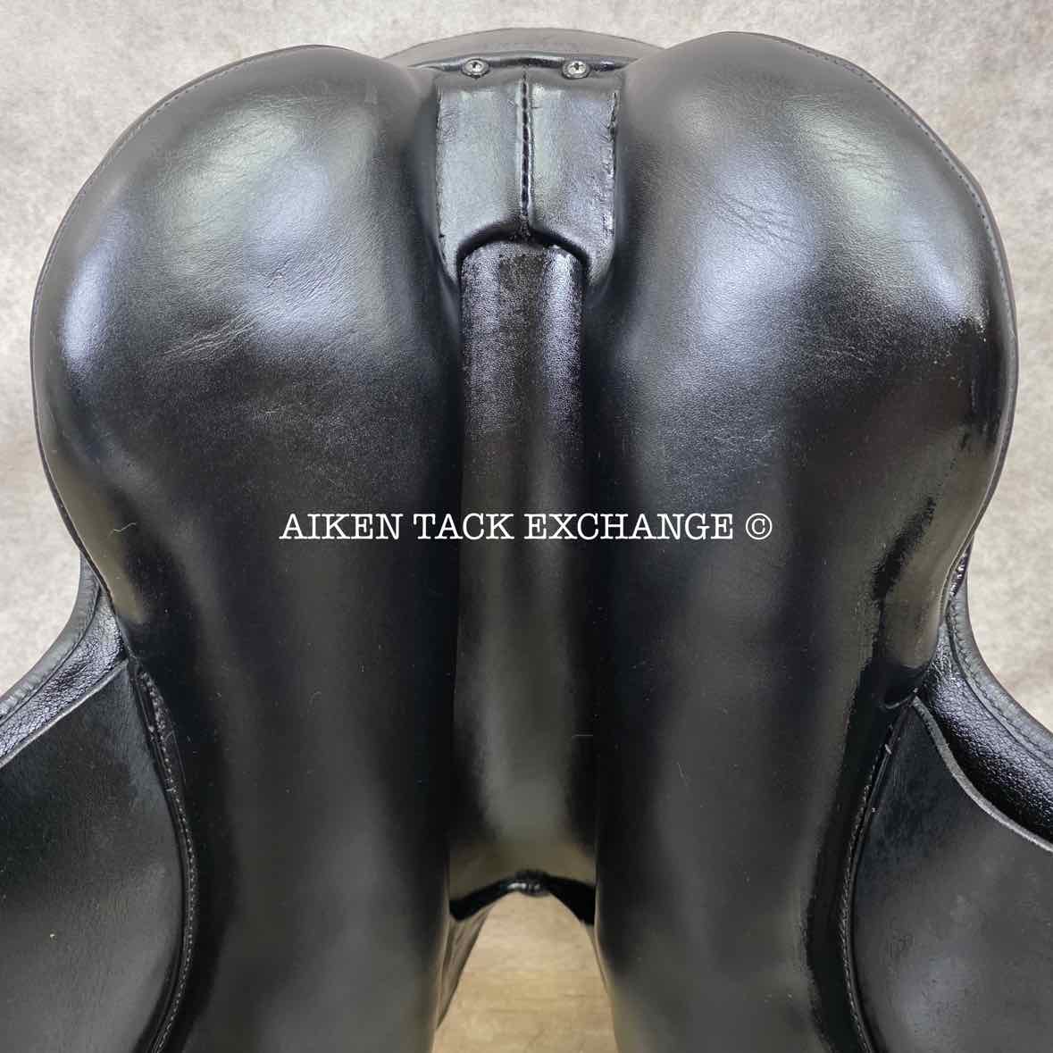 2000 Kieffer Action Dressage Saddle, 17" Seat, Medium Tree, Wool Flocked Panels