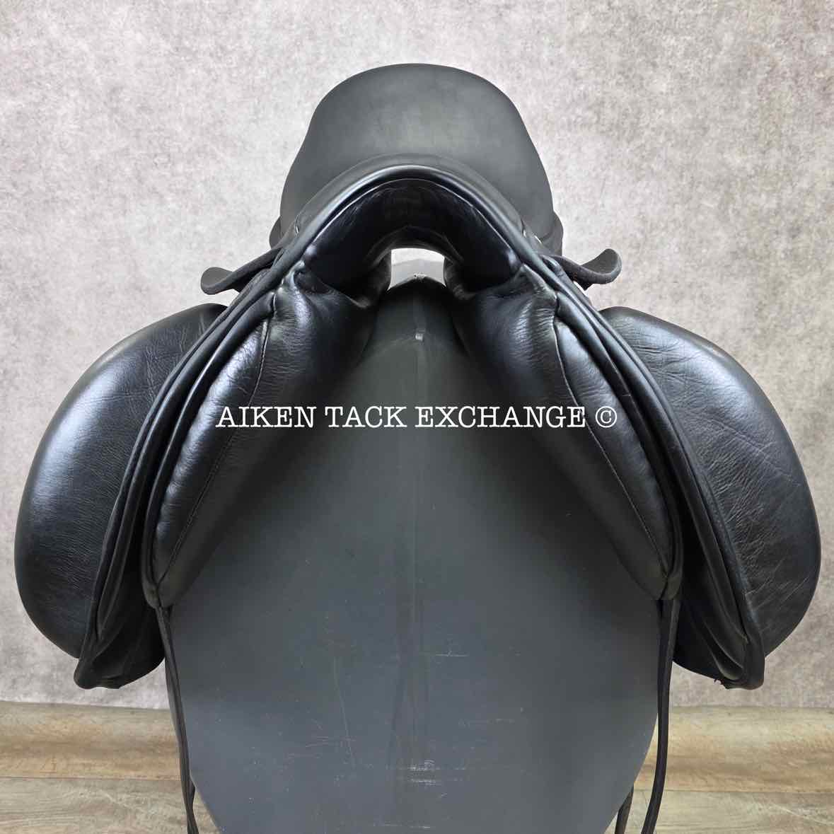 2020 Custom Saddlery Wolfgang Gemini R Monoflap Dressage Saddle, 17.5" Seat, Adjustable Tree, Wool Flocked Panels