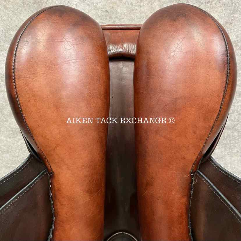 2014 Equine Inspired Aires De Haute by Frank Baines Cheval et Cavalier Jump Saddle, 17.5" Seat, Medium Tree, Wool Flocked Panels