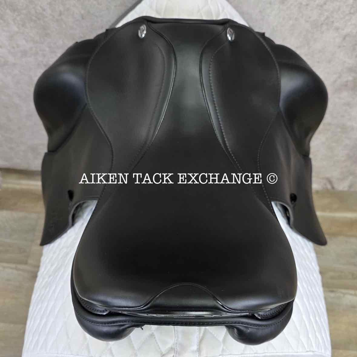 2016 Prestige X-Helen K Monoflap Dressage Saddle, 18" Seat, 35 Tree - MW/W, Wool Flocked Panels