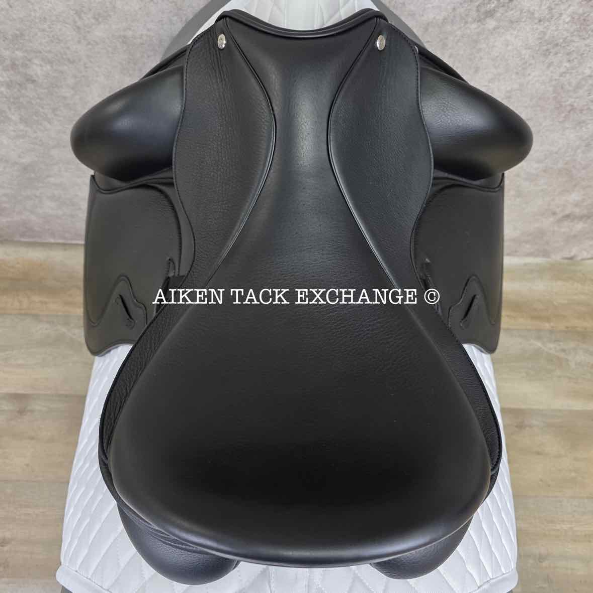 2024 Envy by Custom Saddlery Motion Monoflap Dressage Saddle, 18" Seat, Adjustable Tree, Wool Flocked Panels