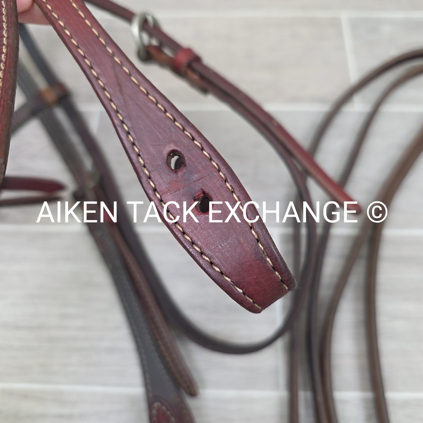 Western Browband Bridle with Split Reins, Brown, Size Full