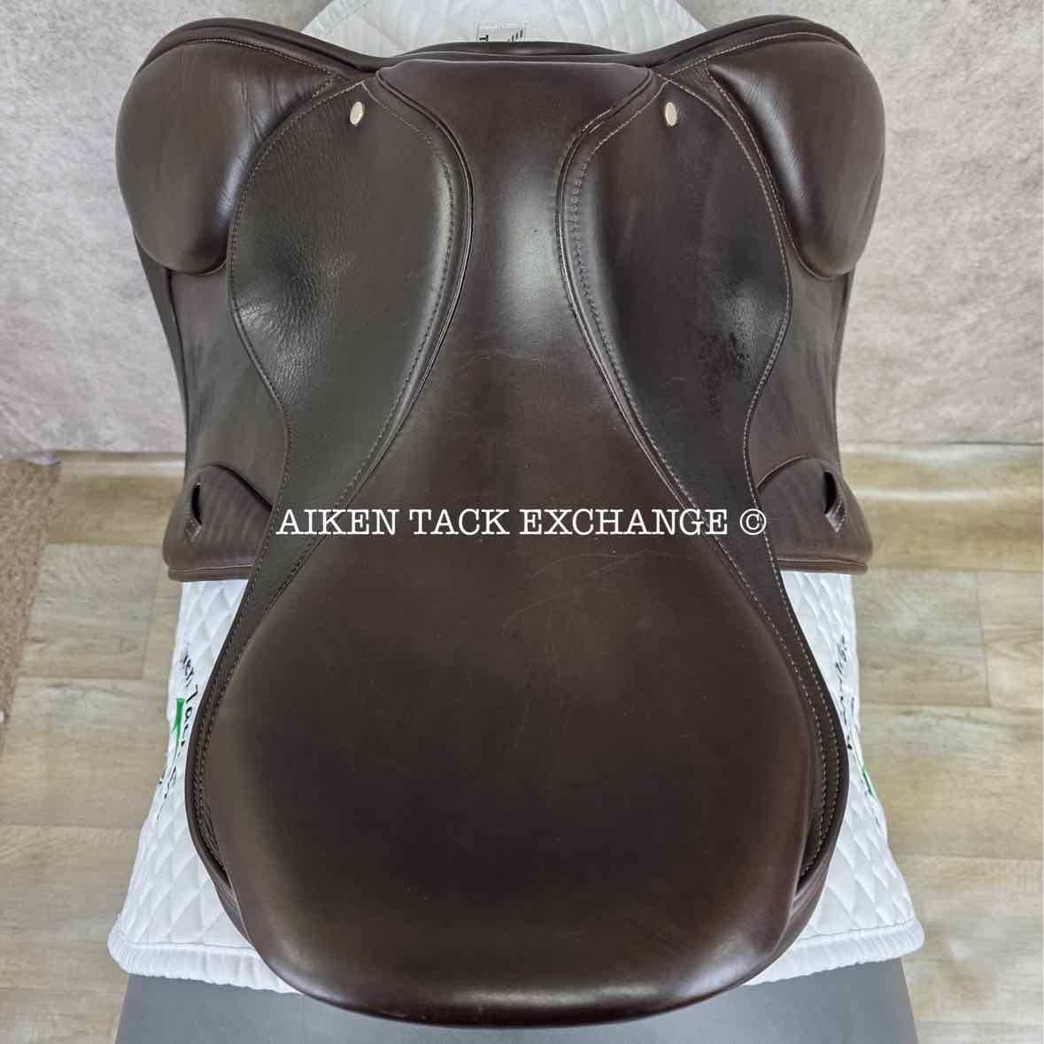George Gullikson by Ryder Close Contact Jump Saddle, 17.5" Seat, Medium Tree, Wool Flocked Panels