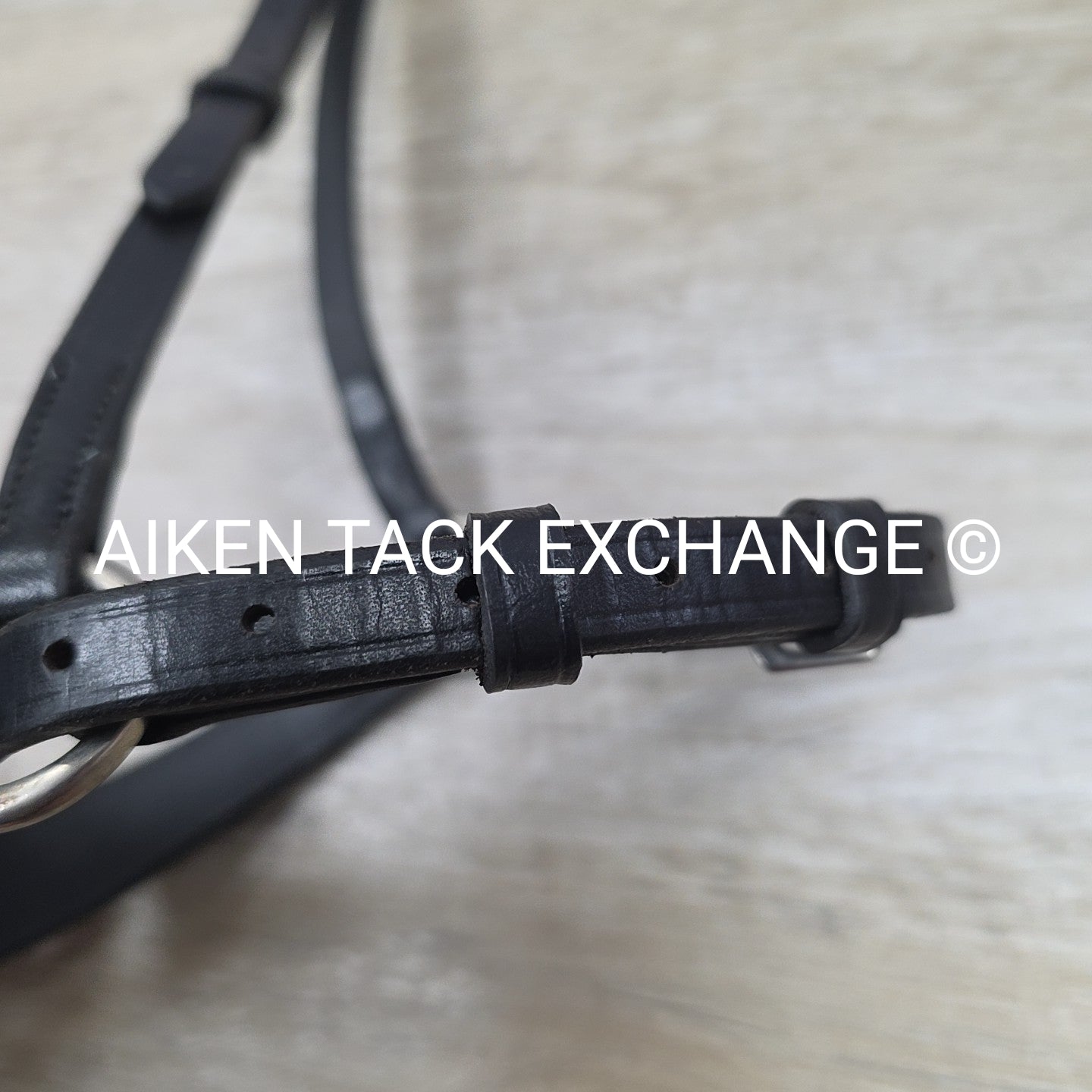 Drop Noseband, Black, Size Full