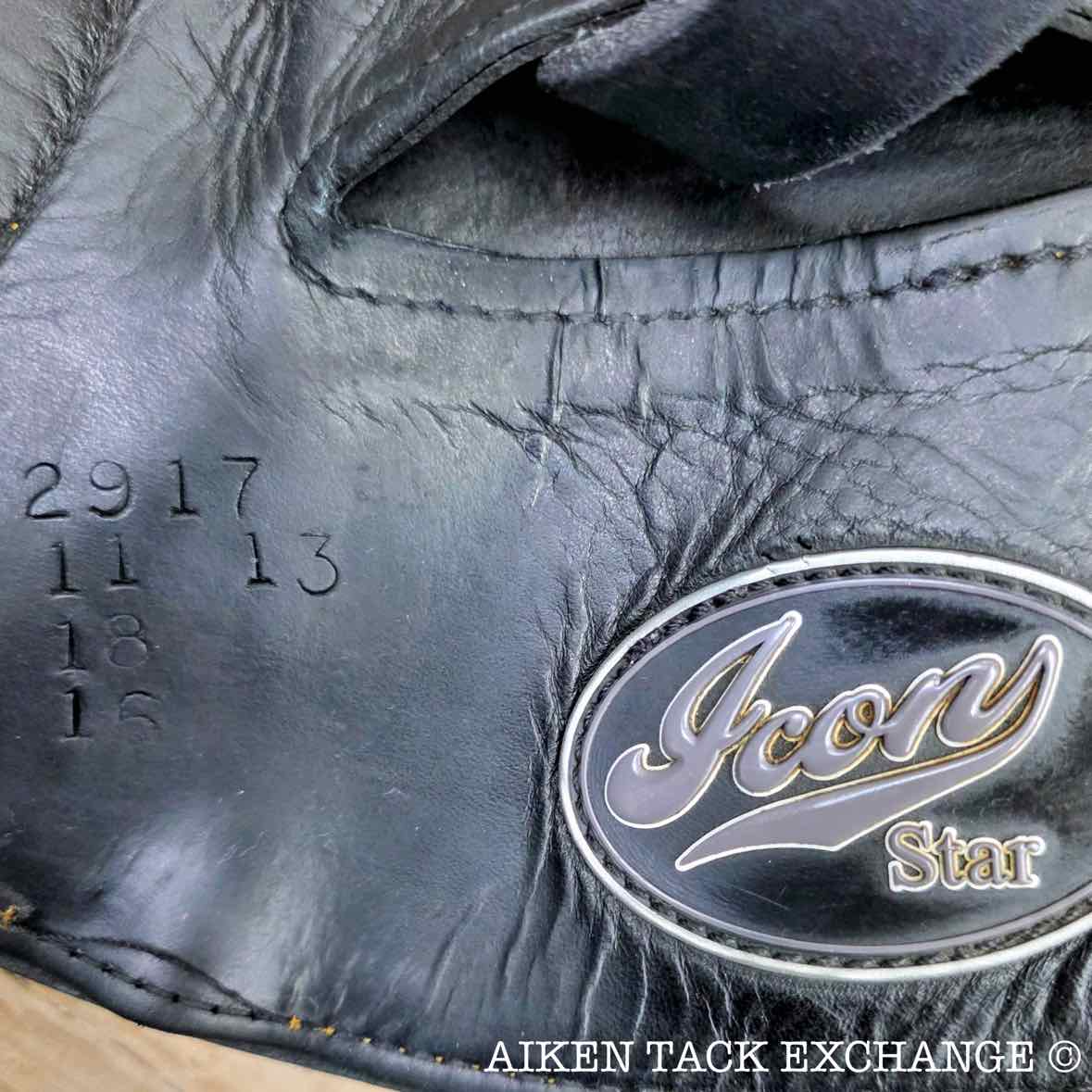 2013 Custom Saddlery Icon Star Monoflap Dressage Saddle, 18" Seat, Adjustable Tree, Wool Flocked Panels