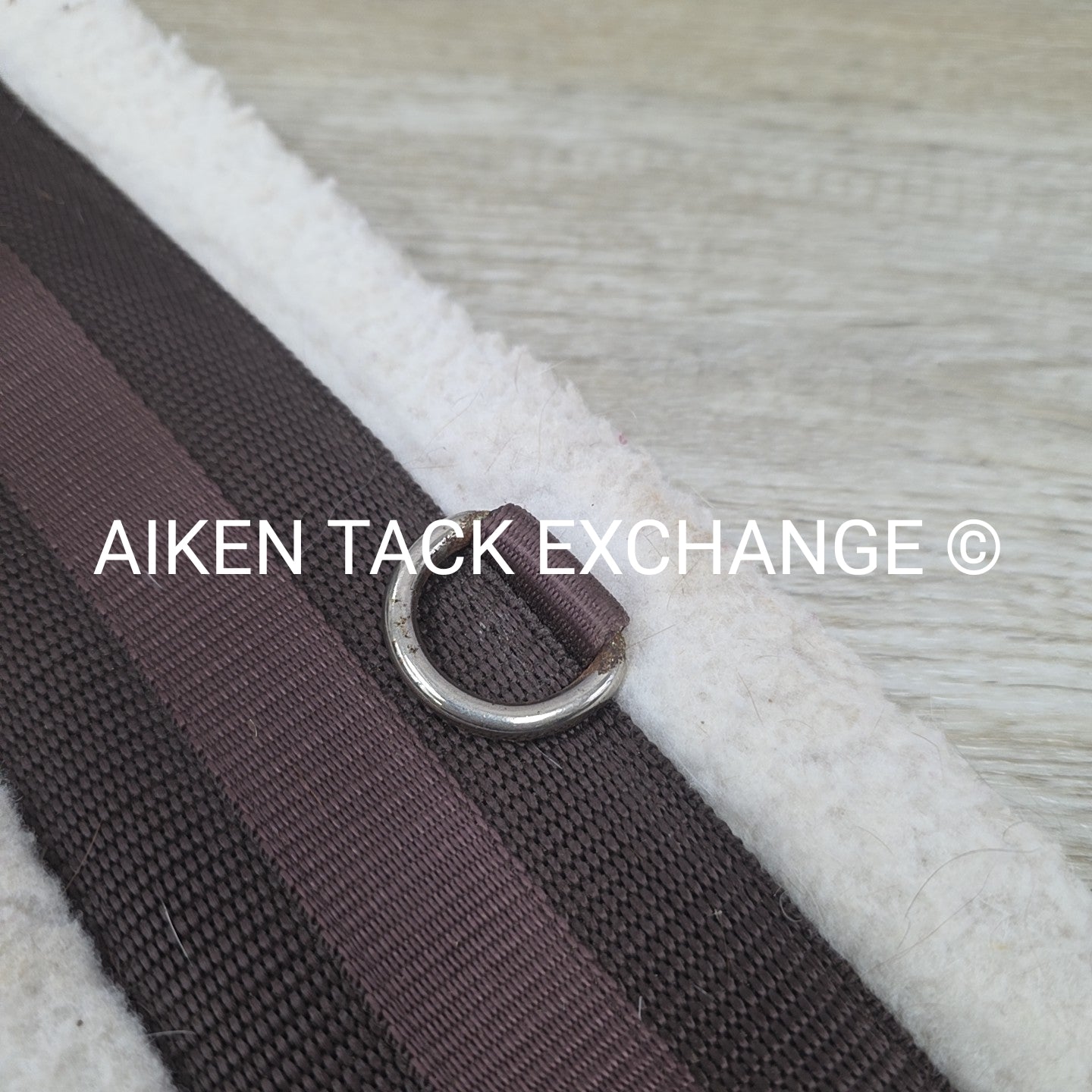 HFP Fleece Girth with Double End Elastic, Brown, 46"