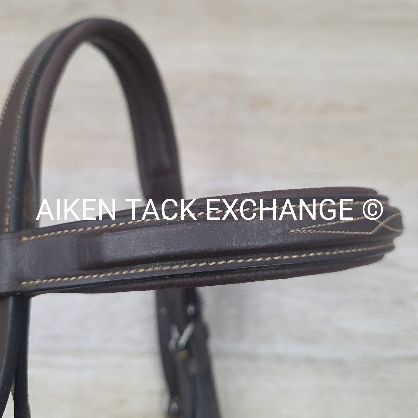 Monocrown Fancy Stitched Bridle, No Reins, Brown, Size Full