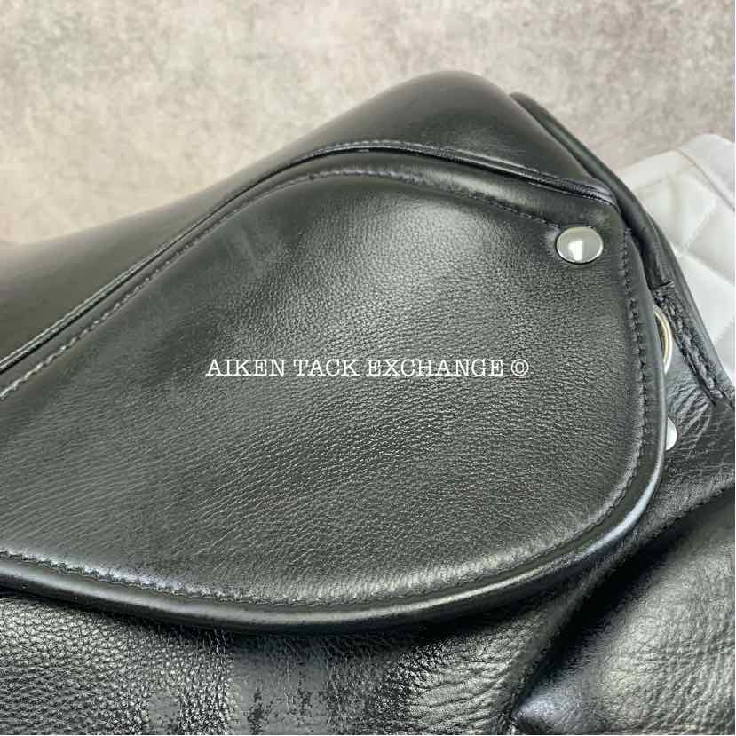Sella Soleil Passagio Dressage Saddle, 17" Seat, Wide/Extra Wide Tree, Wool