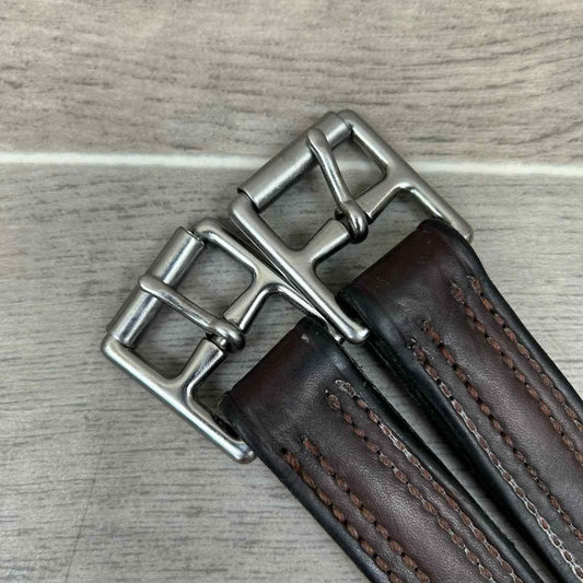 Nunn Finer Nylon Core Stirrup Leathers, Brown, 54"