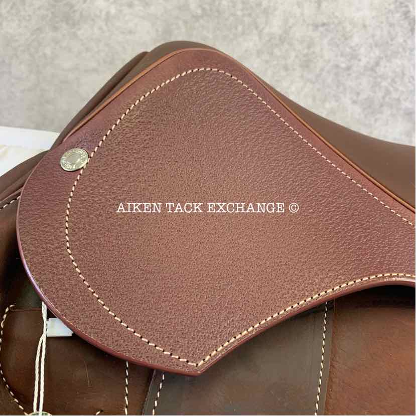 2023 Devoucoux Chiberta K Monoflap Jump Saddle, 16.5" Seat, 0KA Flap, Medium Tree, D3D Panels, Full Buffalo Leather