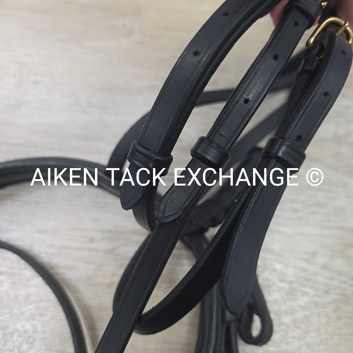 Arc De Triomphe Plain Raised Flash Bridle, No Reins, Black, Oversize