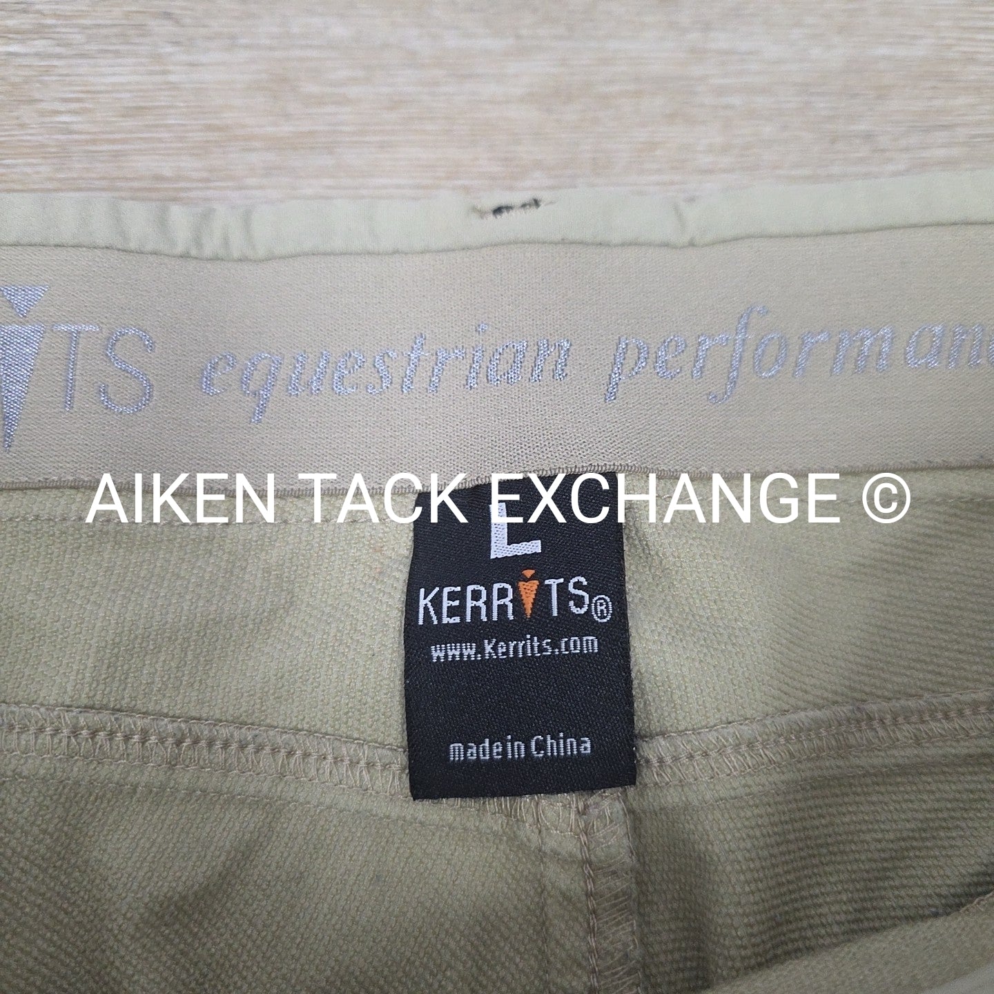 Kerrits Crossover Knee Patch Breeches, Size Large