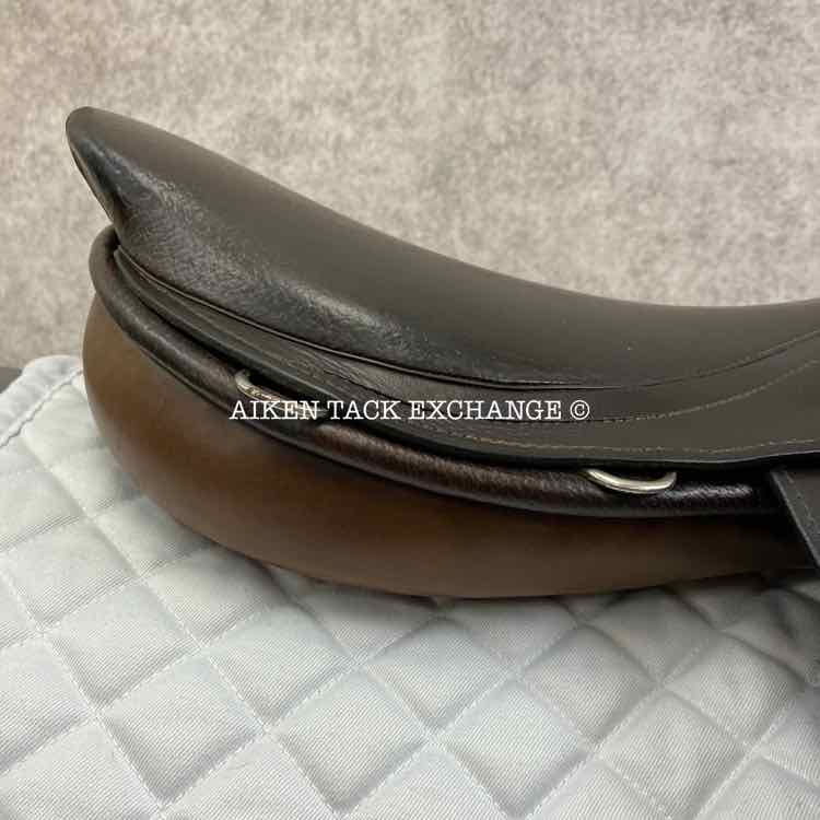English Close Contact Jump Saddle, 17" Seat, Medium Tree, Foam Panels