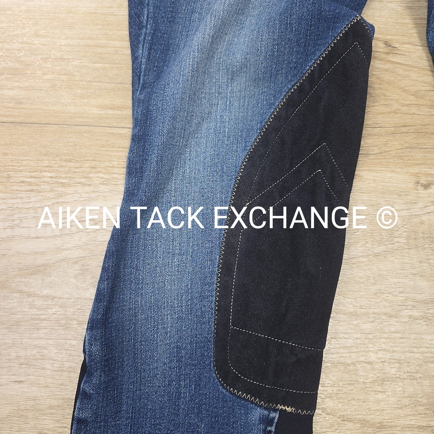 Ariat Denim Knee Patch Breeches, Size 26 R