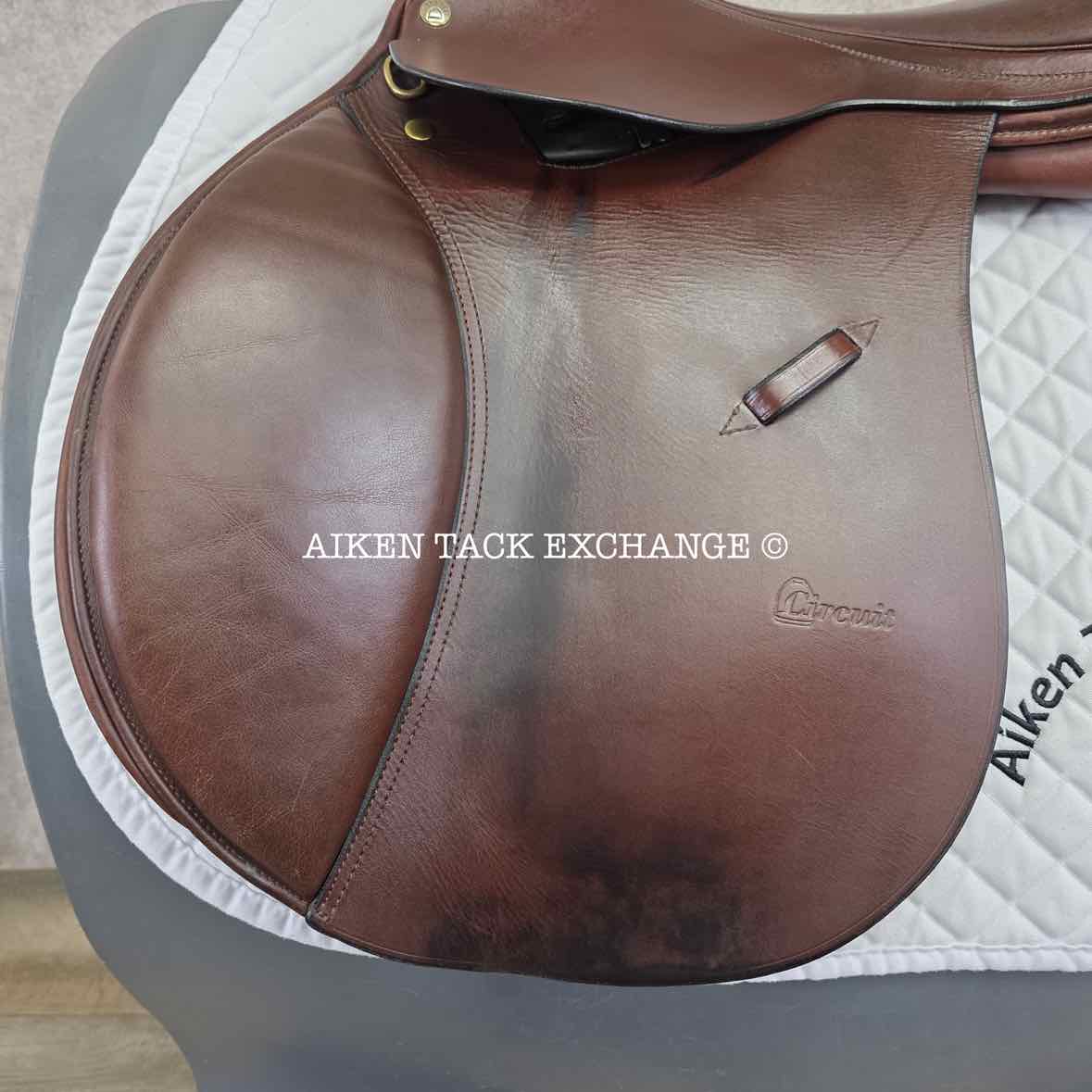 Circuit by Dover Saddlery Jump Saddle, 18.5" Seat, Wide Tree, Foam Panels