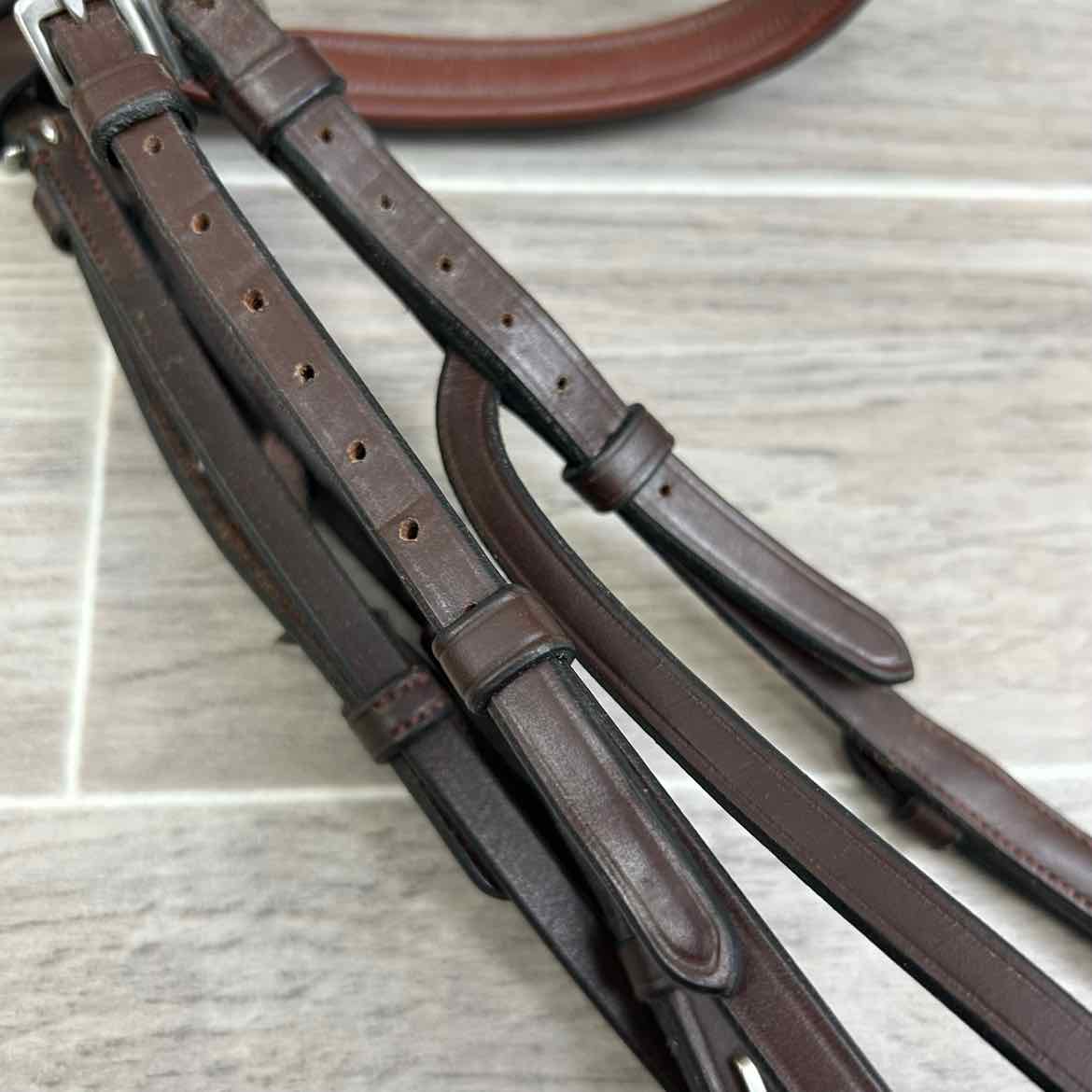 Dy'on New English Hackamore Bridle, Brown, Size Full