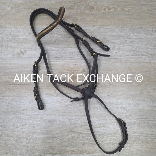 Nunn Finer Figure 8 Bridle, No Reins, Brown, Size Full