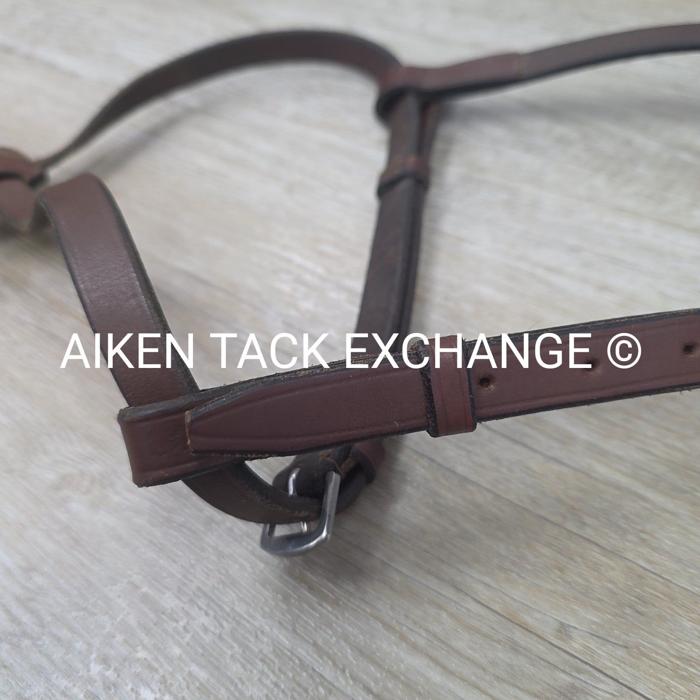 Flat Plain Figure 8 Noseband, Brown, Oversize