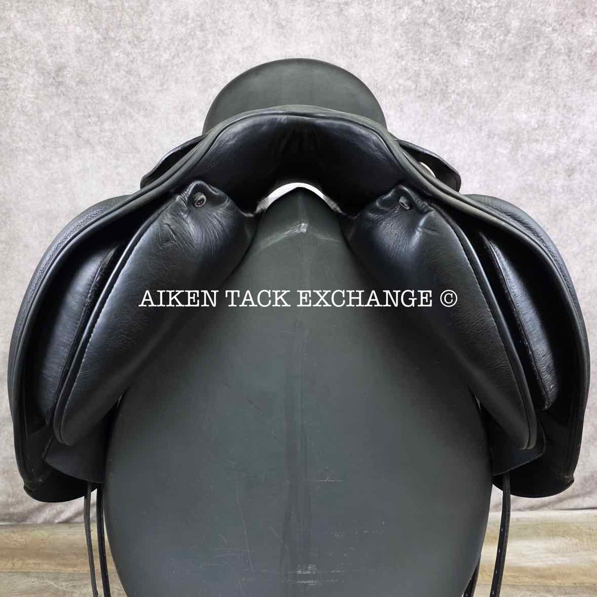 2005 DK Freedom Monoflap Dressage Saddle, 16.5" Seat, Short Flap, Extra Wide Tree, Wool Flocked Panels