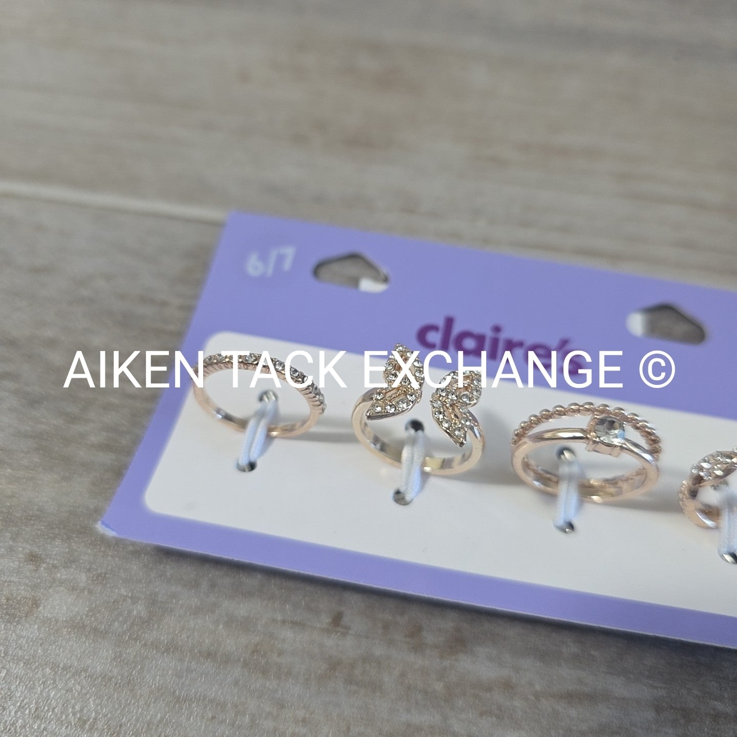 Claire's Ring Set (4) - Size 6/7