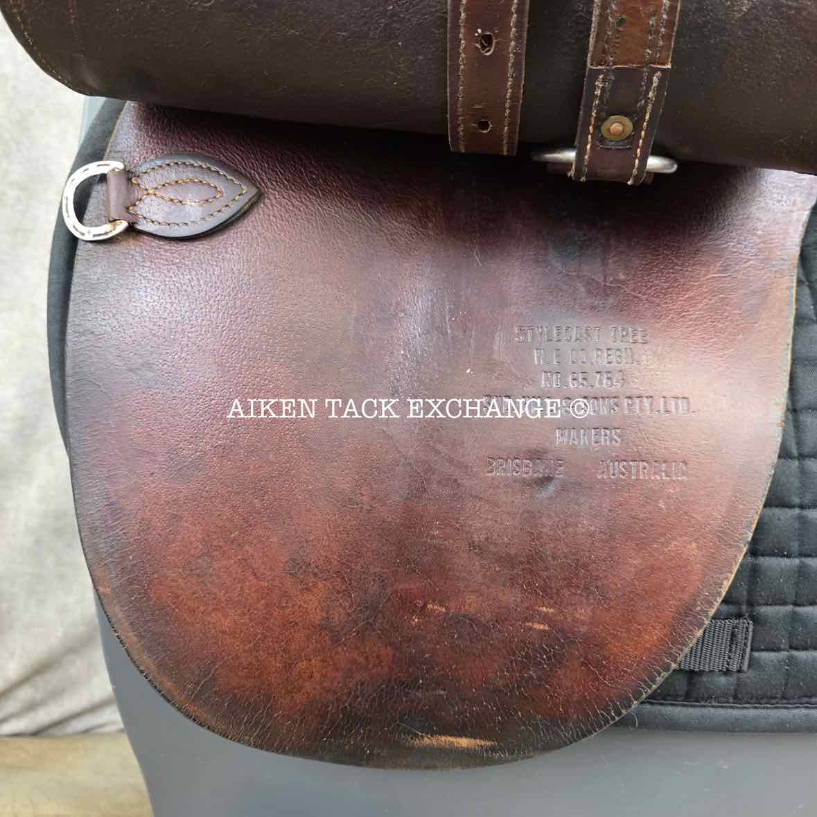 Syd Hill & Sons Australian Stock Saddle, 16" Seat (Western) - 18" Seat (English), MW/W Tree