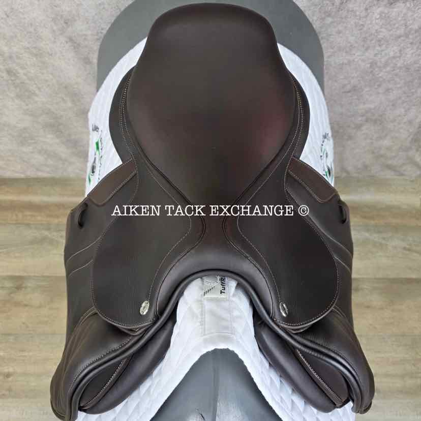 2020 CWD SE03 Close Contact Jump Saddle, 17" Seat, 2L Flap, Medium Tree, Foam Panels, Full Buffalo Leather