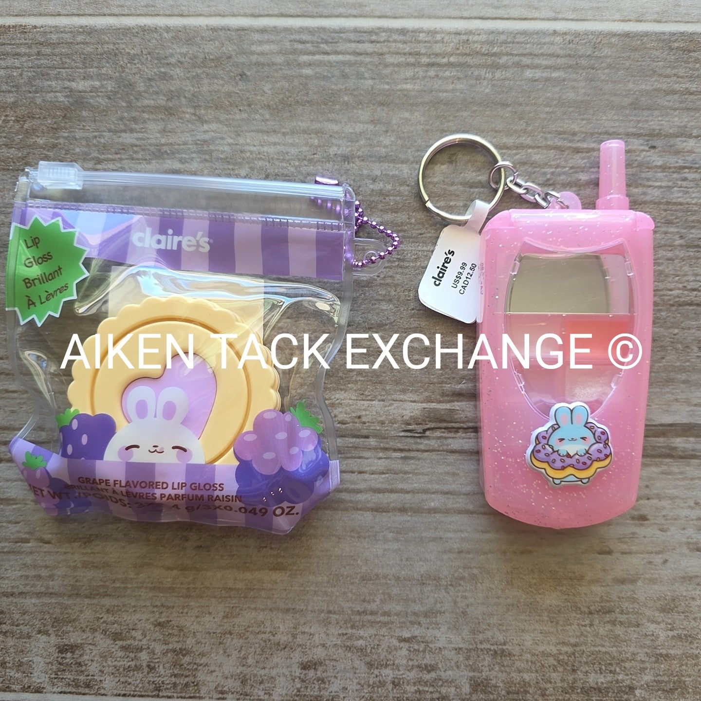 Claire's Lip Gloss Compact + Cell Phone Lip Gloss