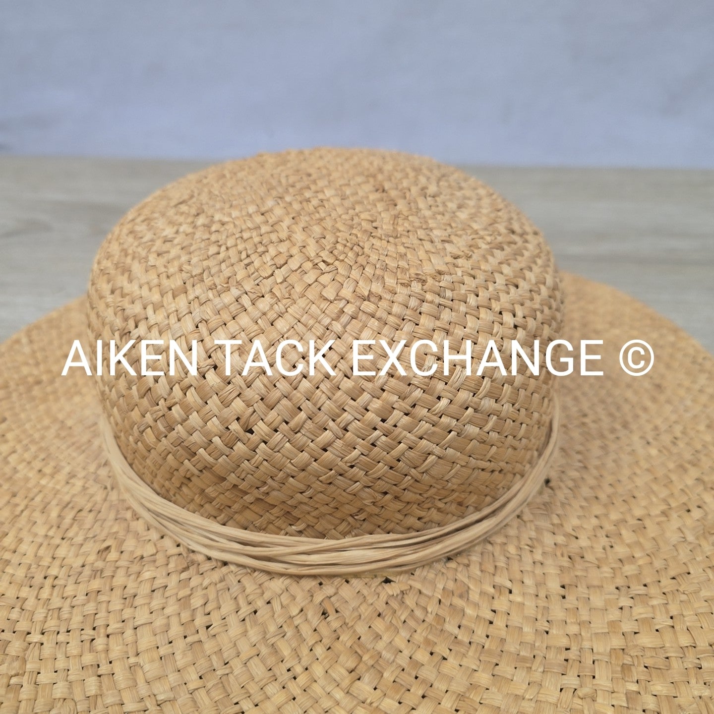Bass Straw Derby Hat w/ Dried Flowers