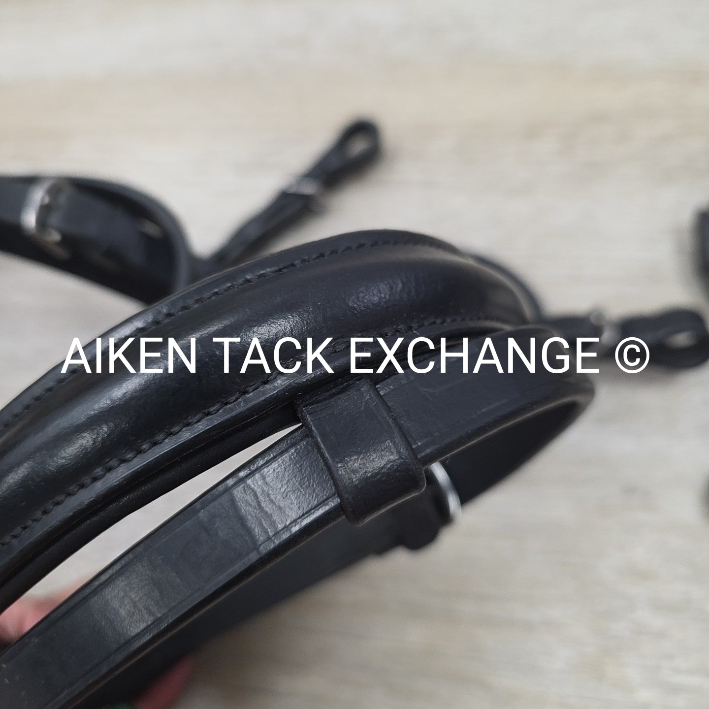 KL Select Black Oak Juniper Dressage Bridle with Reins, Black,  Size Full