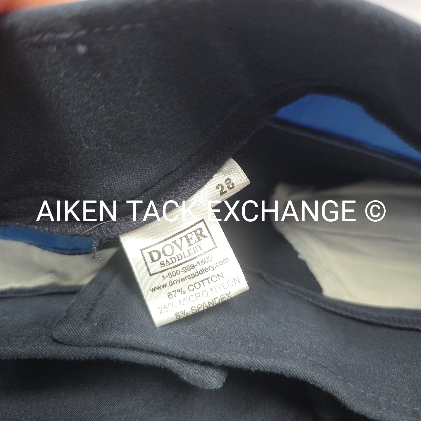 Dover Saddlery Knee Patch Breeches, Size 28