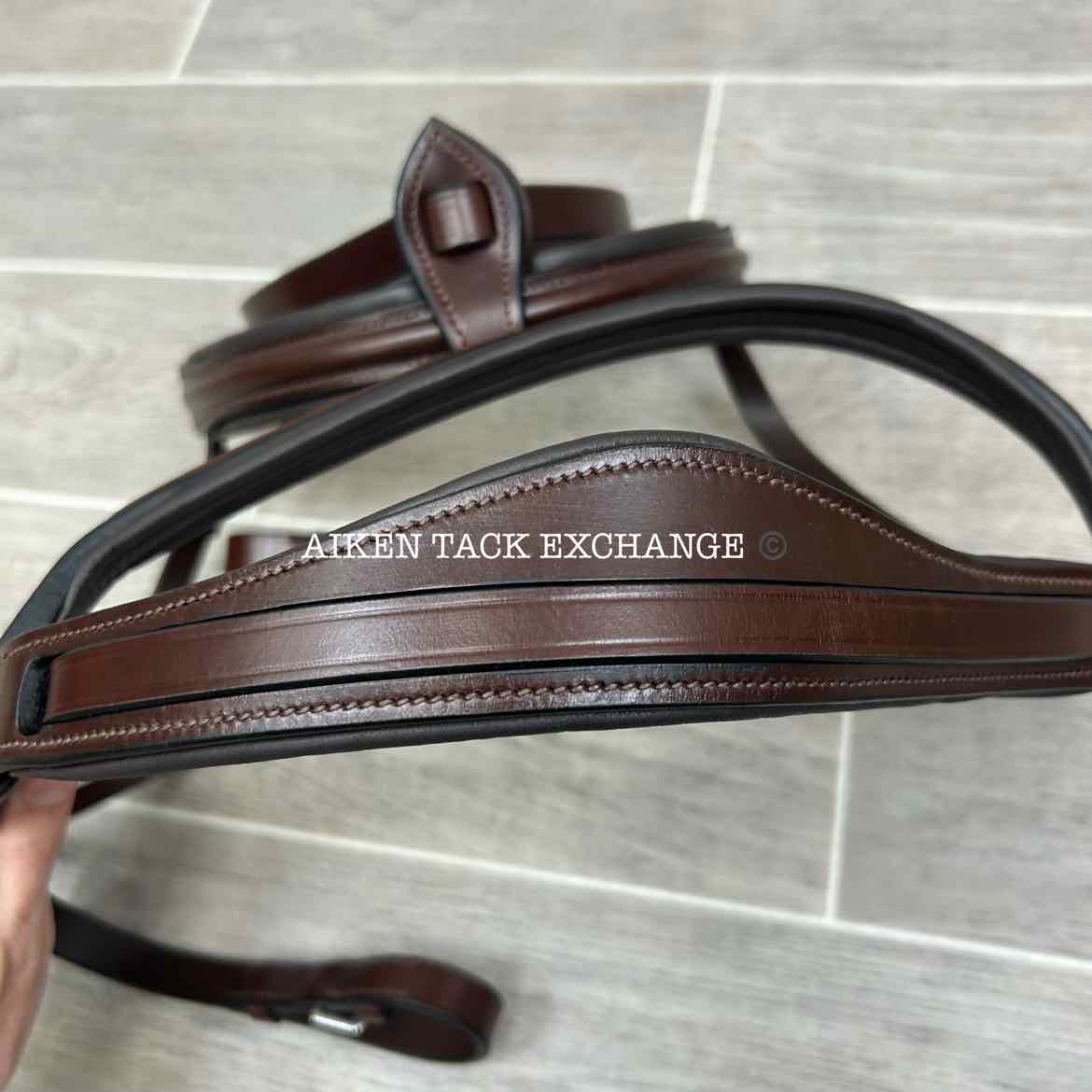 KL Select KL Italia Burghley Bridle with Reins, Brown, Size Full