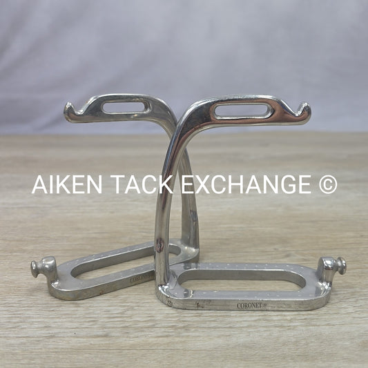Coronet Peacock Safety Stirrups, 4" (No Pads & Bands)