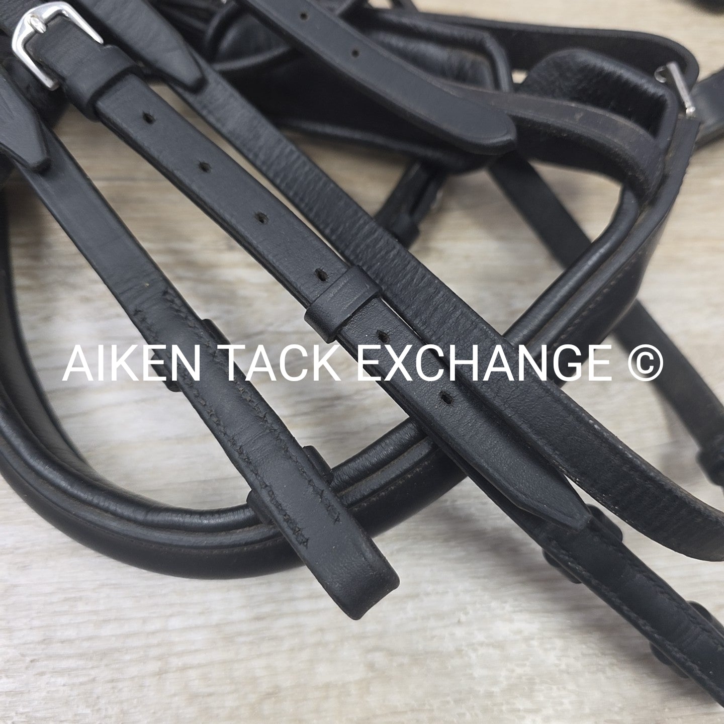 BARGAIN BUNDLE: Mis Matched Weymouth Double Bridle with Both Reins, Black, Size