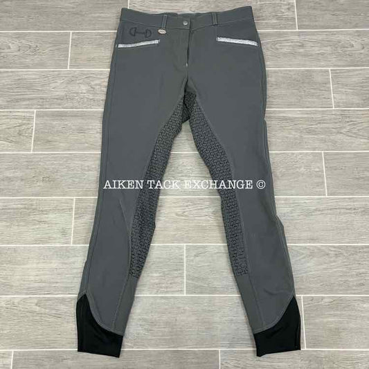 KL Select USG "Meghan" Silicone Grip Full Seat Breeches, Size 32