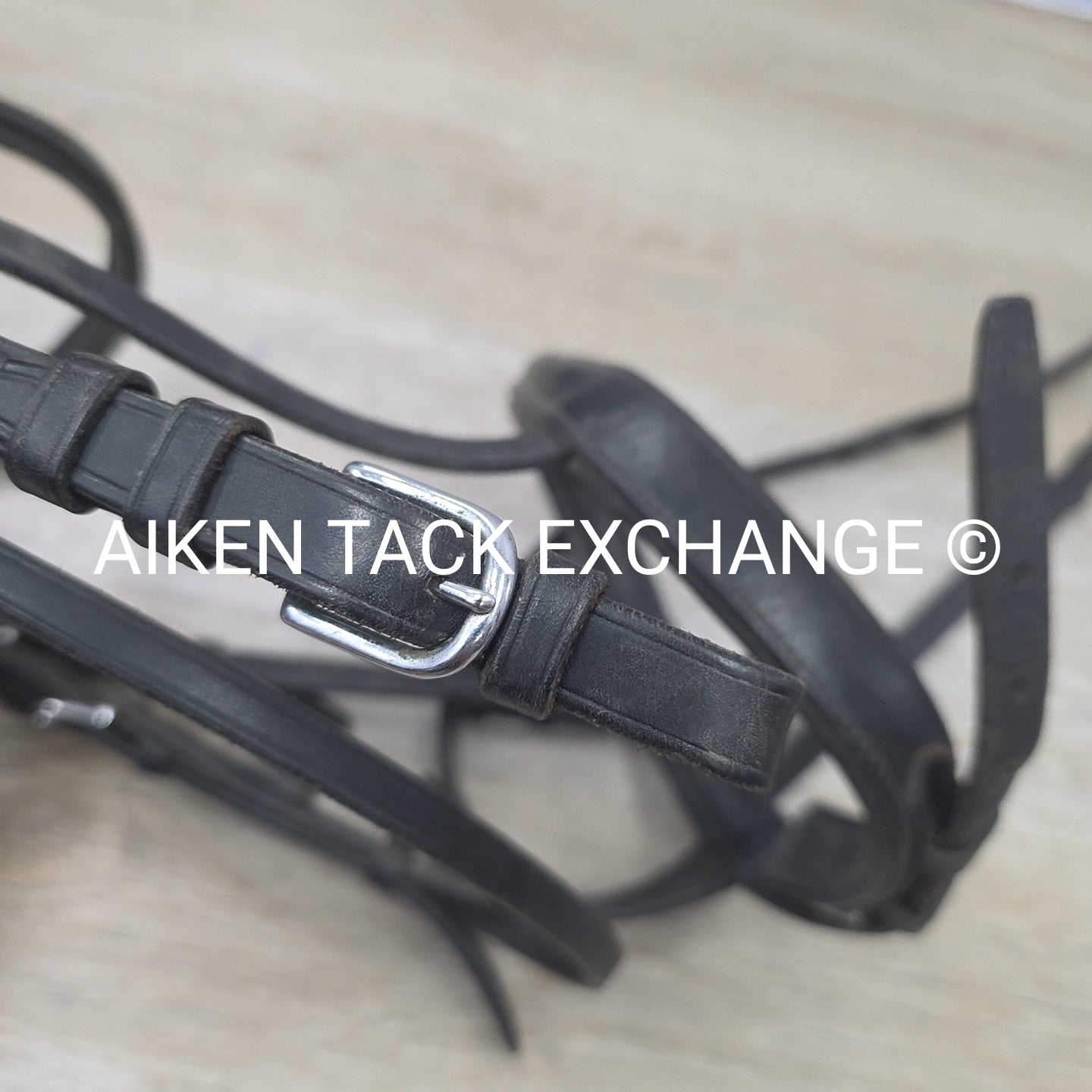 BARGAIN BUNDLE: Dressage Bridle (Missing Flash) with Laced Reins & Flat Leather
