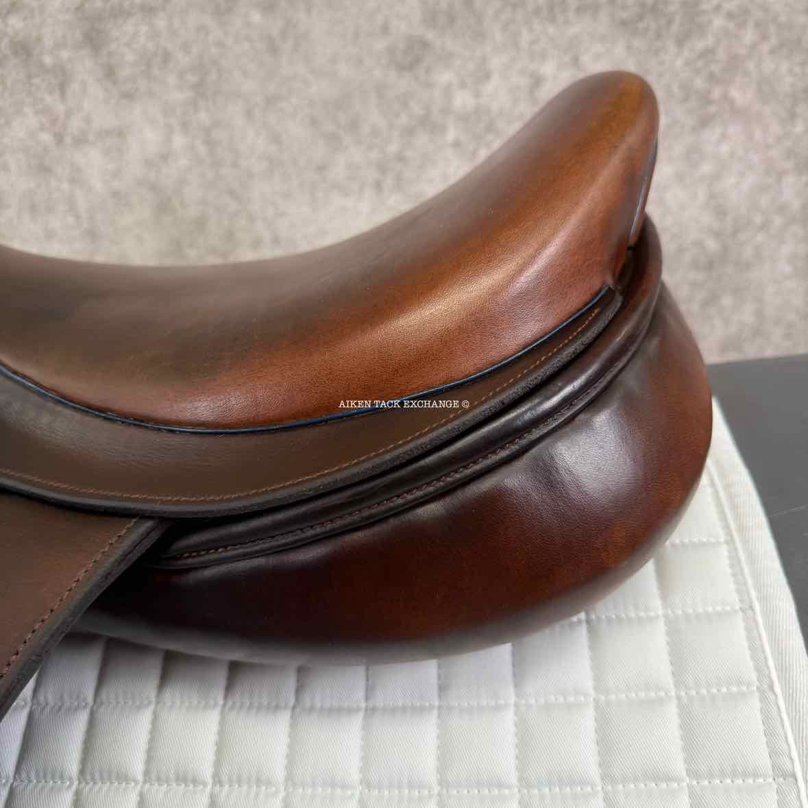2020 Stackhouse Monoflap Jump Saddle, 17.5" Seat, Medium Tree