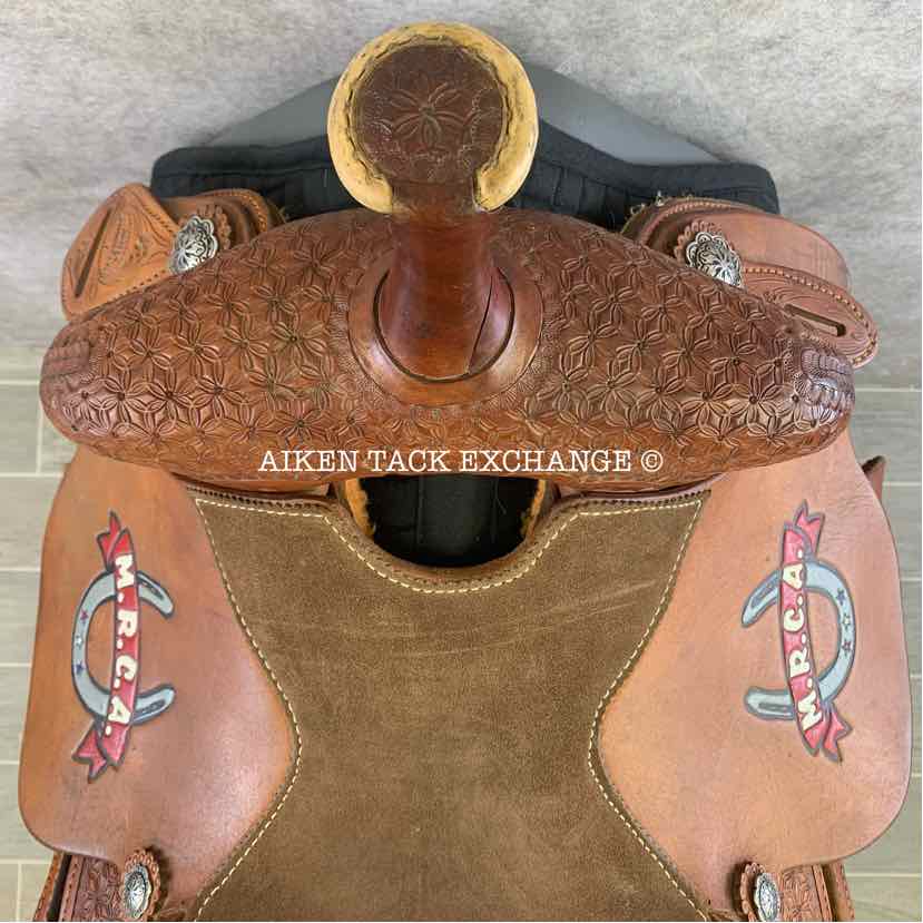 Cactus Saddlery Barrel Racing Trophy Western Saddle, 14" Seat, Wide Tree - Full QH Bars