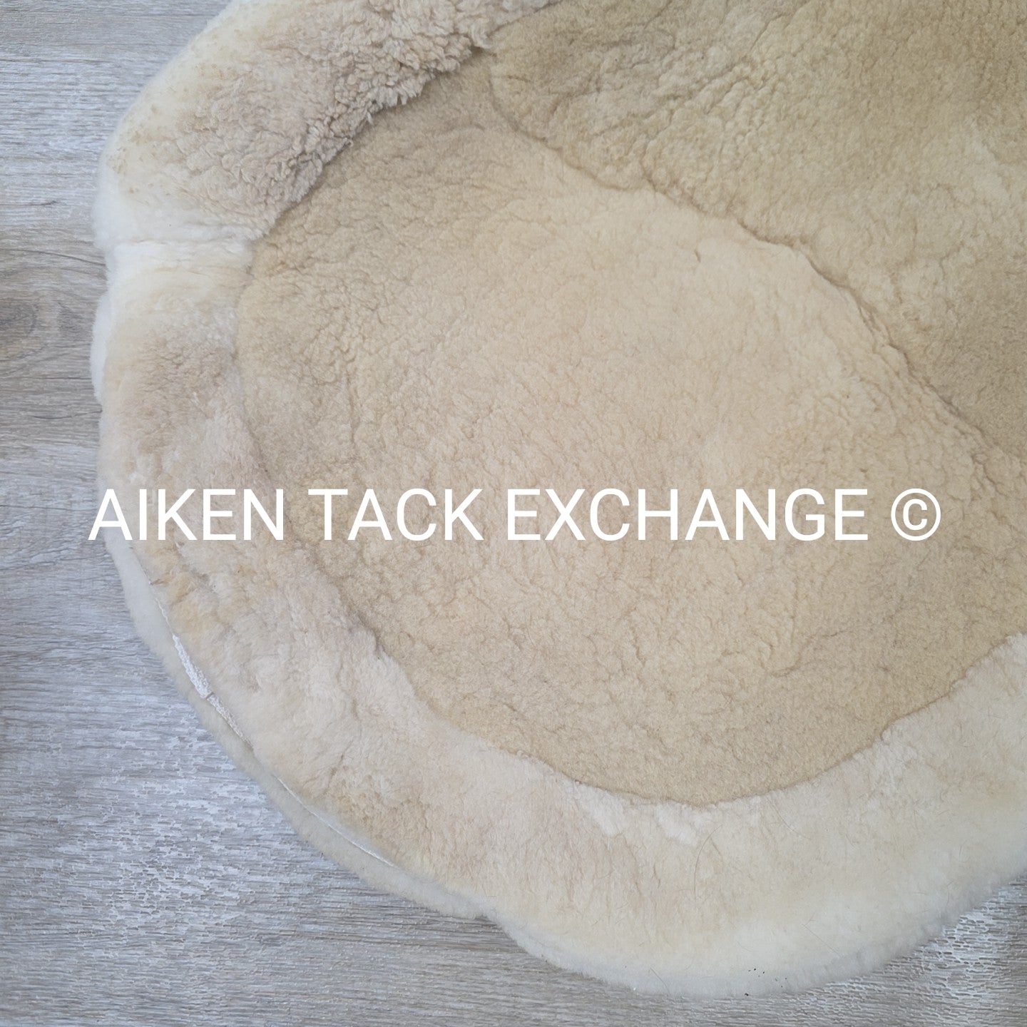 Fleeceworks Classic Dressage Pad with Full Sheepskin Trim, Large