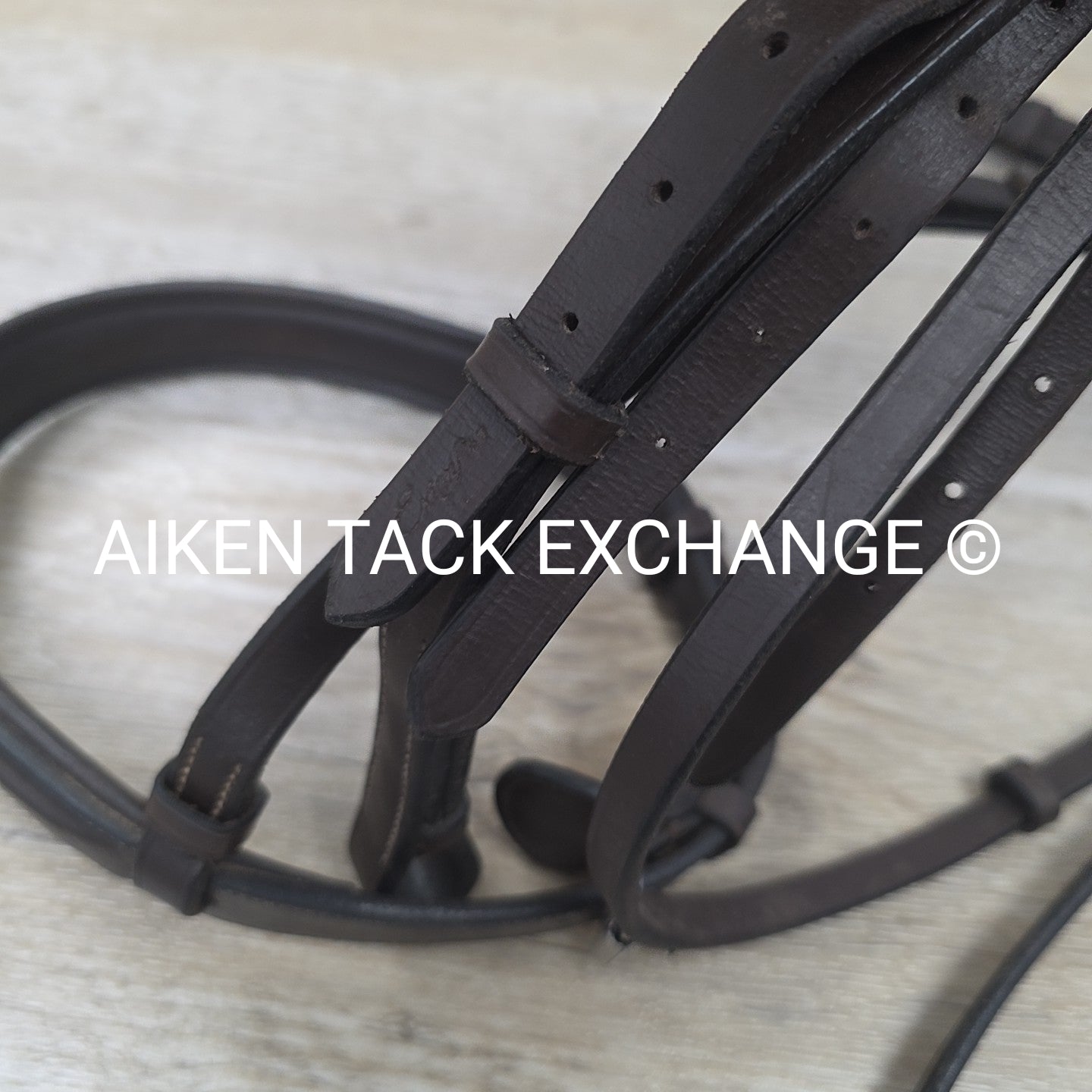 ExionPro Monocrown Fancy Stitched Bridle with Rubber Grip Reins, Brown, Size Ful