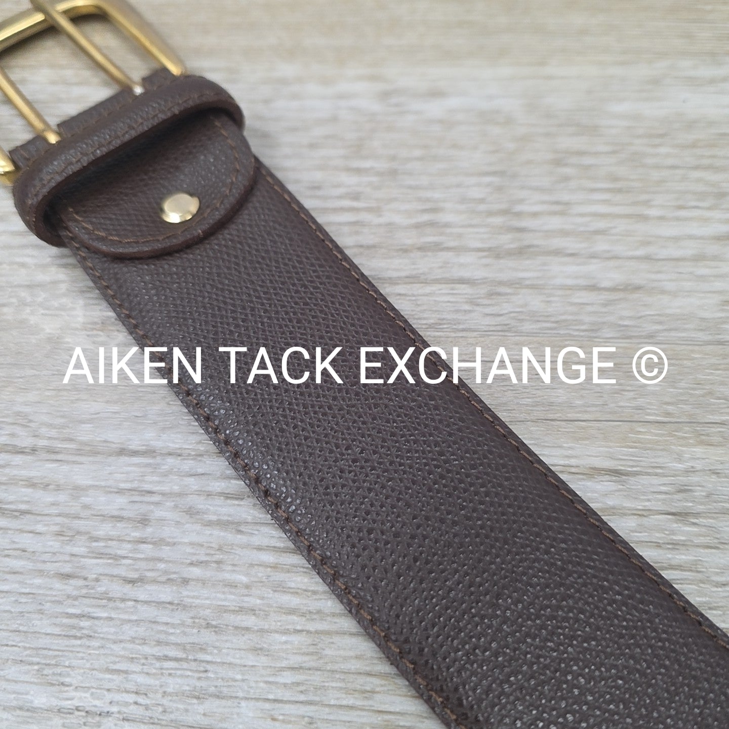 Tailored Sportsman Wide Belt, Brown, Size Medium