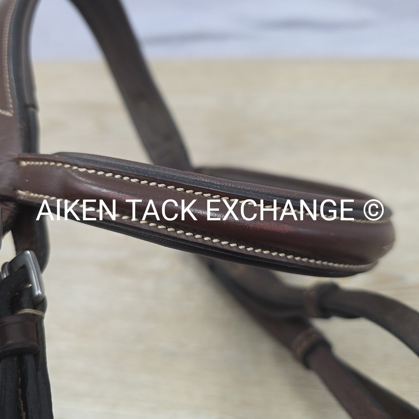 KL Select Red Barn Ocala Fancy Stitched Bridle, No Reins, Size Cob