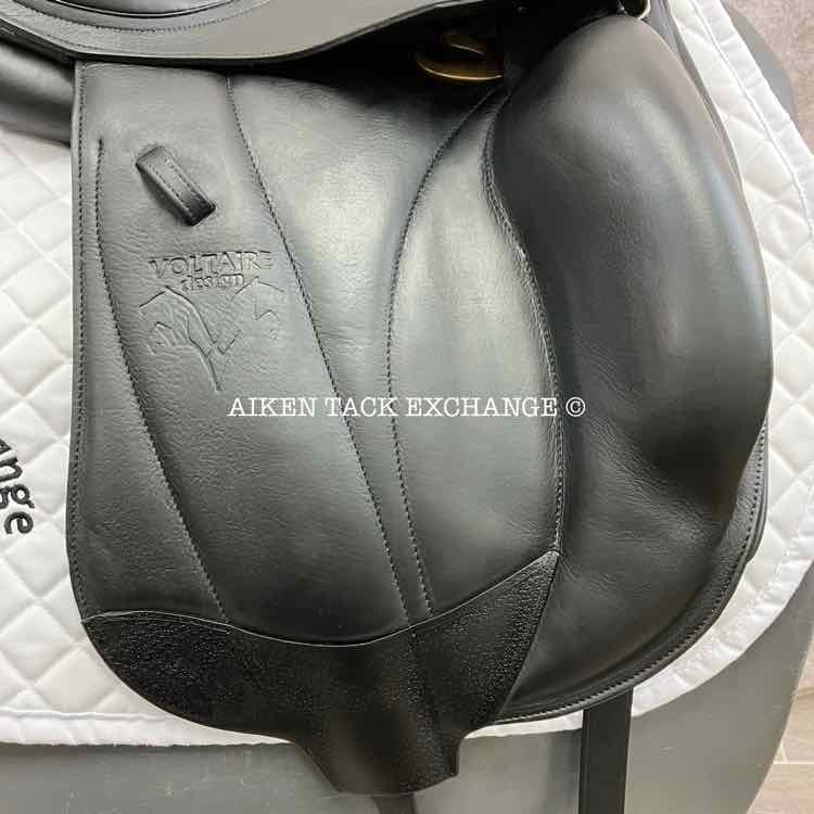 **SOLD** 2015 Voltaire Adelaide Monoflap Dressage Saddle, 17" Seat, 2A Flap, Medium Wide Tree, XFIN Panels, Full Buffalo Leather