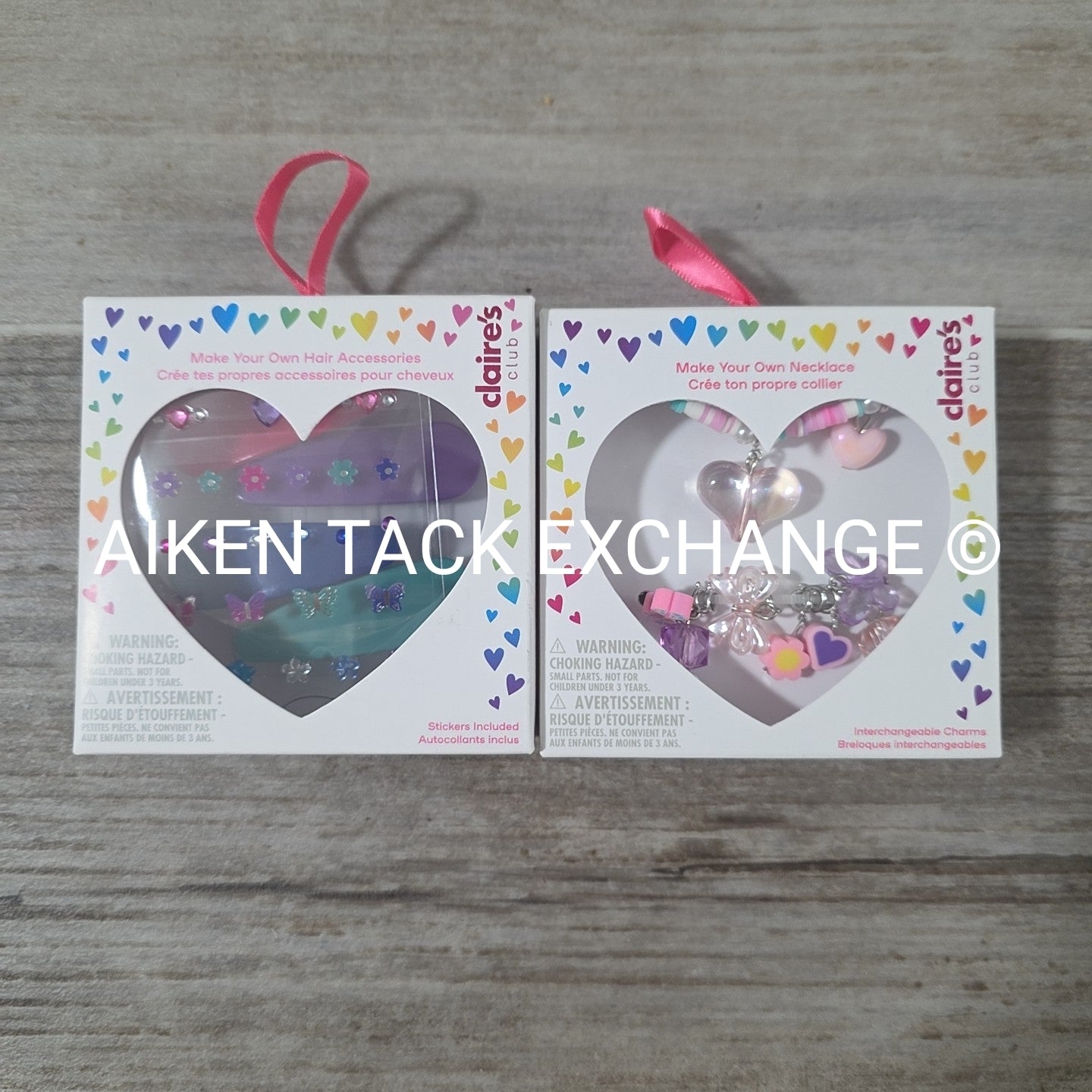 Claire's DIY Bundle - 1 Necklace Set, 1 Hair Clip Set