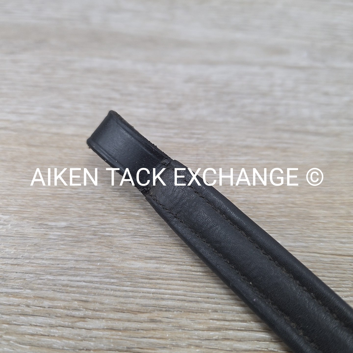 Padded Plain Raised Browband, Black, 15"
