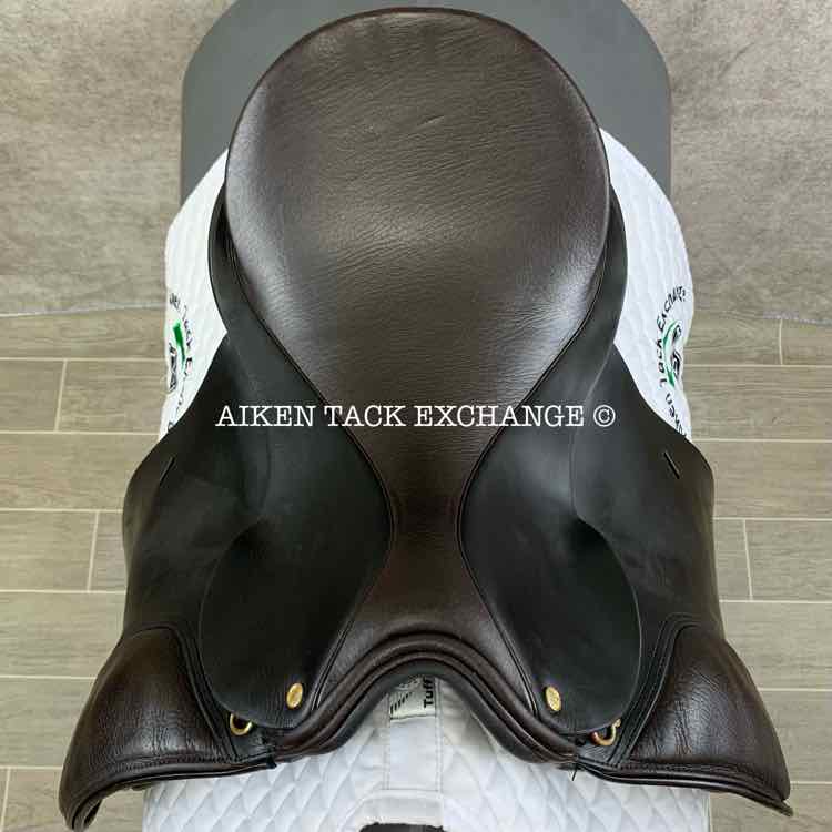 **SOLD** 1998 Schleese JES Dressage Saddle, 17" Seat, Wide Tree, Wool Flocked Panels